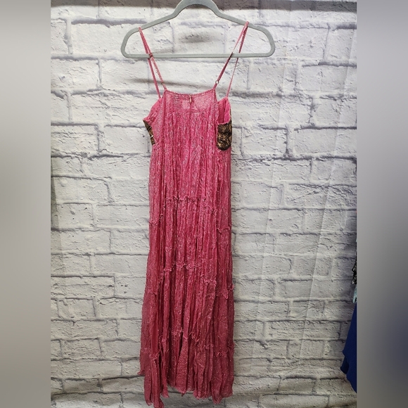 NWT Raga Zella Lurex Empire Maxi Dress - Color Magenta No Size Tag Ptp 17" - Picture 9 of 15